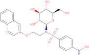 N-{[4-(Hydroxyamino)phenyl]sulfonyl}-N-[2-(2-naphthyloxy)ethyl]-b-D-glucopyranosylamine