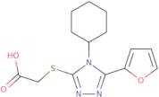 (4-Cyclohexyl-5-furan-2-yl-4H-[1,2,4]triazol-3-yl-sulfanyl)acetic acid