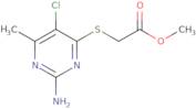 Methyl 2-[(2-amino-5-chloro-6-methylpyrimidin-4-yl)sulfanyl]acetate