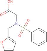 (Benzenesulfonylfuran-2-ylmethylamino)-acetic acid