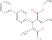 6-Amino-4-biphenyl-4-yl-5-cyano-2-methyl-4H-pyran-3-carboxylic acid ethyl ester