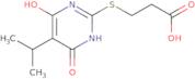 3-(4-Hydroxy-5-isopropyl-6-oxo-1,6-dihydro-pyrimidin-2-ylsulfanyl)-propionic acid