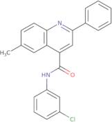 N-(3-Chlorophenyl)-6-methyl-2-phenylquinoline-4-carboxamide