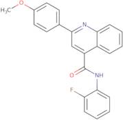 N-(2-Fluorophenyl)-2-(4-methoxyphenyl)quinoline-4-carboxamide