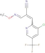 (2E)-3-[3-Chloro-5-(trifluoromethyl)pyridin-2-yl]-2-[(1E)-(methoxyimino)methyl]prop-2-enenitrile