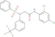 N-(2,4-Dichlorophenyl)-2-{N-[3-(trifluoromethyl)phenyl]benzenesulfonamido}acetamide