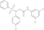 2-[4-Chloro(phenylsulfonyl)anilino]-N-(3,5-dichlorophenyl)acetamide