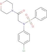 N-(4-Chlorophenyl)-N-(2-morpholino-2-oxoethyl)benzenesulfonamide