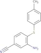 3-Amino-4-[(4-methylphenyl)sulfanyl]-benzenecarbonitrile