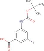 3-{[(tert-Butoxy)carbonyl]amino}-5-iodobenzoic acid