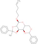 4-Pentenyl 4,6-O-benzylidene-2,3-phenylethylidene-a-D-mannopyranoside