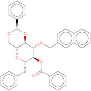 Phenyl 2-O-benzoyl-4,6-O-benzylidene-3-O-(2-naphthylmethyl)-b-D-thioglucopyranoside