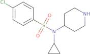 4-Chloro-N-cyclopropyl-N-(4-piperidinyl)benzene-sulfonamide
