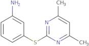 2-[(3-Aminophenyl)thio]-4,6-dimethylpyrimidine