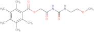 2-{[(2-Methoxyethyl)carbamoyl]amino}-2-oxoethyl 2,3,4,5,6-pentamethylbenzoate
