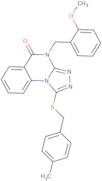 4-[(2-Methoxyphenyl)methyl]-1-{[(4-methylphenyl)methyl]sulfanyl}-4H,5H-[1,2,4]triazolo[4,3-a]qui...