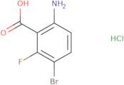 6-Amino-3-bromo-2-fluorobenzoic acid hydrochloride