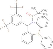 (R)-N-((S)-(3,5-Bis(trifluoromethyl)phenyl)(2-(diphenylphosphanyl)phenyl)methyl)-2-methylpropane-2…