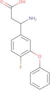 3-Amino-3-(4-fluoro-3-phenoxyphenyl)propanoic acid