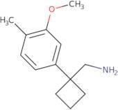 [1-(3-Methoxy-4-methylphenyl)cyclobutyl]methanamine