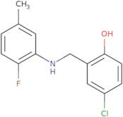 4-Chloro-2-{[(2-fluoro-5-methylphenyl)amino]methyl}phenol