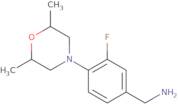 [4-(2,6-Dimethylmorpholin-4-yl)-3-fluorophenyl]methanamine