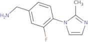 [3-Fluoro-4-(2-methyl-1H-imidazol-1-yl)phenyl]methanamine