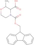 (2S,3R)-4-{[(9H-Fluoren-9-yl)methoxy]carbonyl}-2-methylmorpholine-3-carboxylic acid