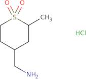 4-(Aminomethyl)-2-methyl-1λ6-thiane-1,1-dione hydrochloride