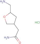 2-[5-(Aminomethyl)oxolan-3-yl]acetamide hydrochloride