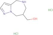 {4H,5H,6H,7H,8H-Pyrazolo[1,5-a][1,4]diazepin-7-yl}methanol dihydrochloride