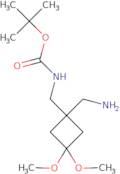 tert-Butyl N-{[1-(aminomethyl)-3,3-dimethoxycyclobutyl]methyl}carbamate