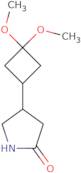 4-(3,3-Dimethoxycyclobutyl)pyrrolidin-2-one