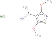 1-(Dimethoxy-1,2-thiazol-4-yl)ethan-1-amine hydrochloride