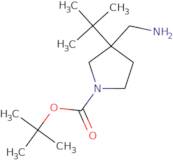tert-Butyl 3-(aminomethyl)-3-tert-butylpyrrolidine-1-carboxylate