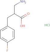 3-Amino-2-[(4-fluorophenyl)methyl]propanoic acid hydrochloride