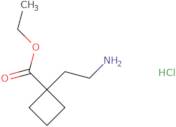 Ethyl 1-(2-aminoethyl)cyclobutane-1-carboxylate hydrochloride