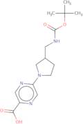 5-[3-({[(tert-Butoxy)carbonyl]amino}methyl)pyrrolidin-1-yl]pyrazine-2-carboxylic acid