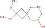 2,2-Dimethoxy-6-azaspiro[3.5]nonan-8-ol