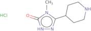 4-Methyl-3-(piperidin-4-yl)-4,5-dihydro-1H-1,2,4-triazol-5-one hydrochloride