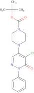 tert-Butyl 4-(5-chloro-6-oxo-1-phenyl-1,6-dihydropyridazin-4-yl)piperazine-1-carboxylate