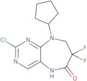 2-chloro-9-cyclopentyl-7,7-difluoro-8,9-dihydro-5h-pyrimido[4,5-b][1,4]diazepin-6(7h)-one