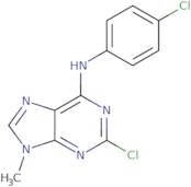 2-Chloro-N-(4-chlorophenyl)-9-methyl-9H-purin-6-amine