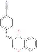 4-{[(3E)-4-Oxo-3,4-dihydro-2H-1-benzopyran-3-ylidene]methyl}benzonitrile