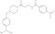 4-Nitro-N-[3-oxo-3-(4-{[4-(propan-2-yl)phenyl]methyl}piperazin-1-yl)propyl]benzamide