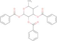 1,2,3-Tri-O-benzoyl-4,6-dideoxy-4-iodo-a-L-glucopyranose