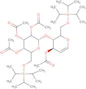 3,2',3',4'-Tetra-O-acetyl-6,6'-di-O-triisopropylsilyl-lactal