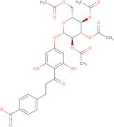 4'-O-(b-D-2'',3'',4'',6''-Tetra-O-acetyl-glucopyranosyl)-4-nitrophloretin