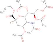 4,7,8,9-Tetra-O-acetyl-N-acetyl-2-deoxy-2-fluoro-b-D-neuraminic acid allyl ester