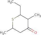2-Ethyl-3,6-dimethyltetrahydro-4H-thiopyran-4-one